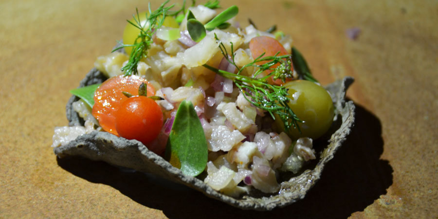 Tostada de pata con cuatomate