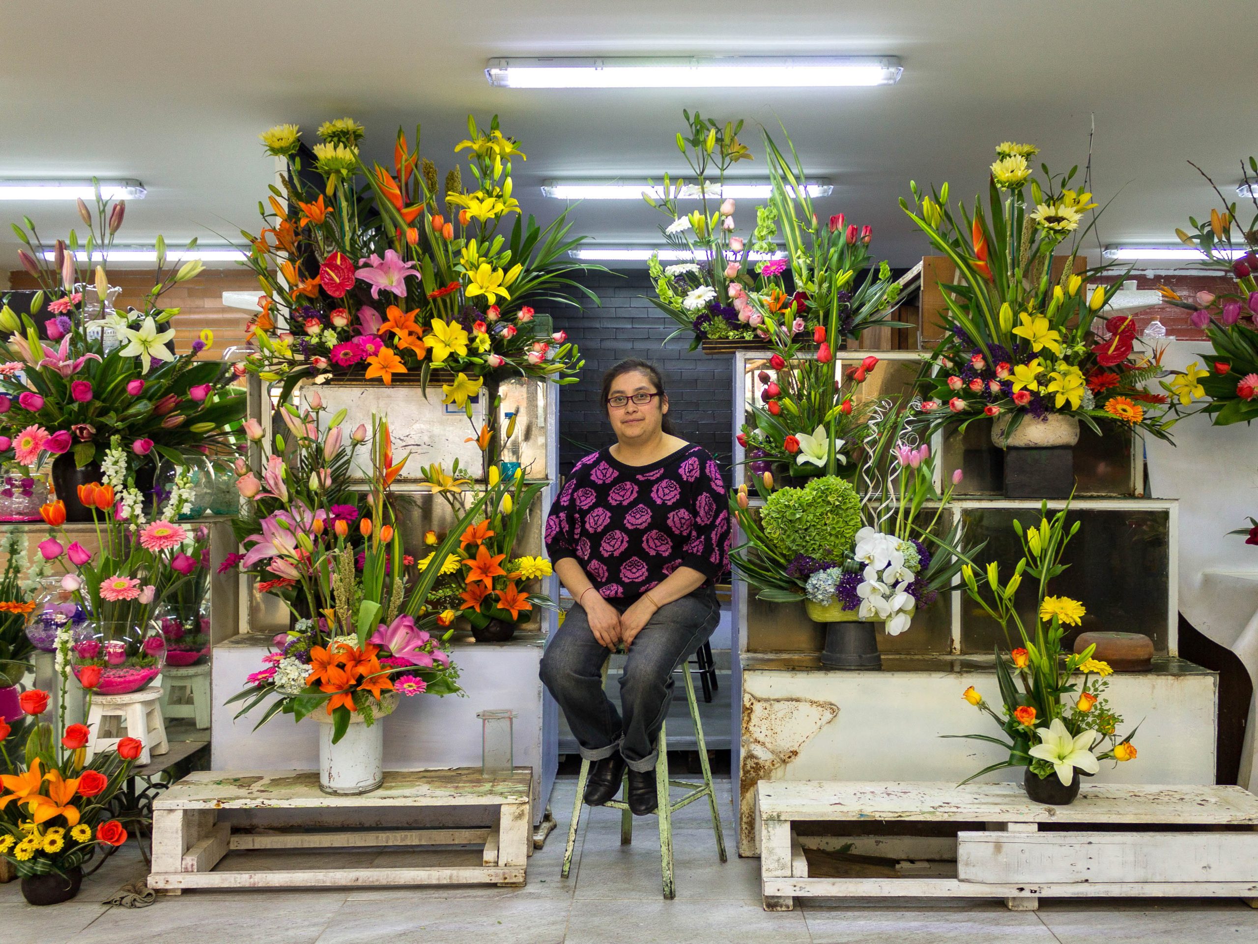 Palacio de las Flores, postales de uno de los mercados de San Juan