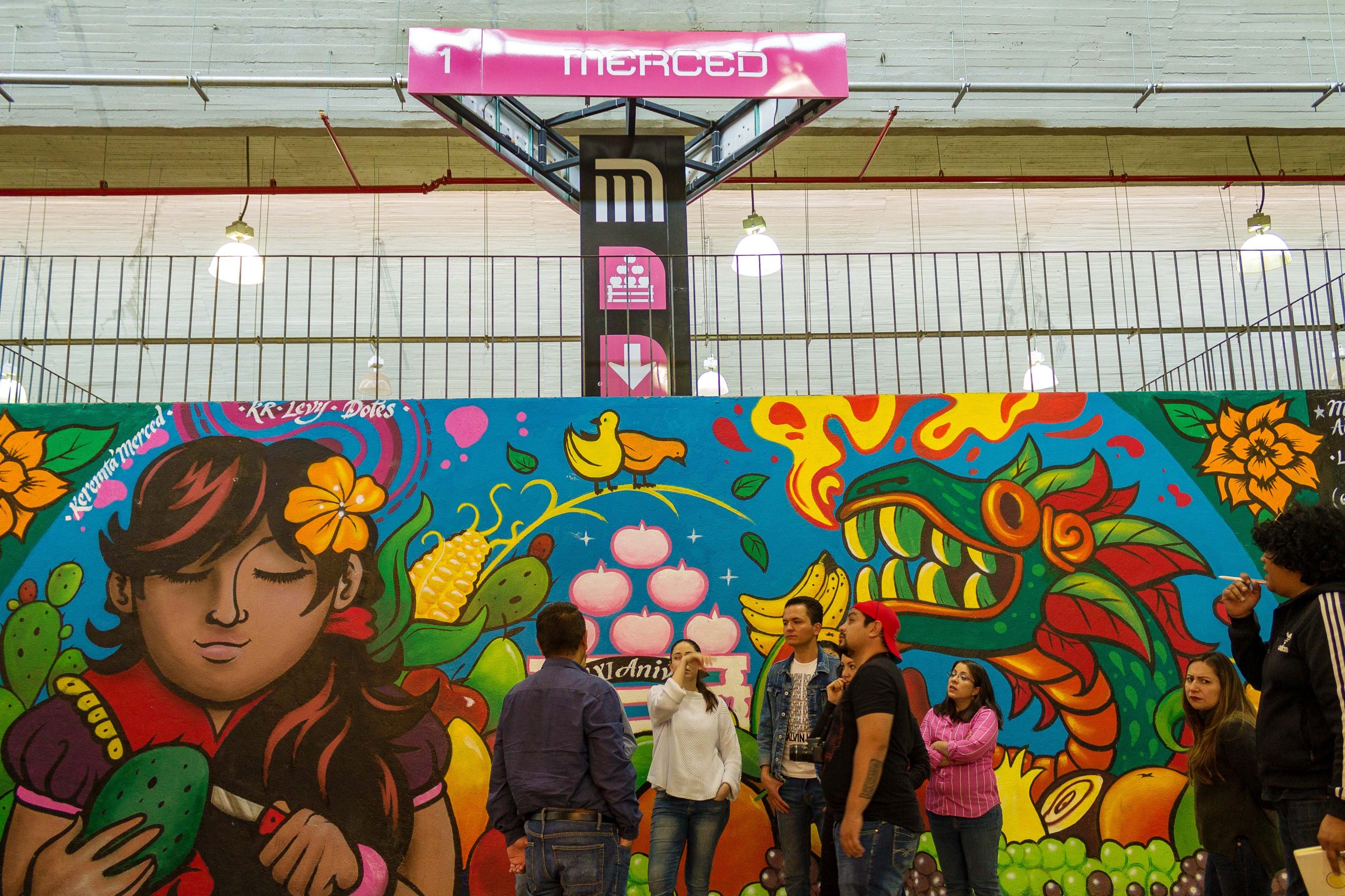 ¡Acá también hay arte! Los murales del Mercado de la Merced