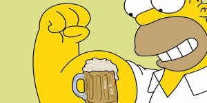 Los Simpsons y la cerveza