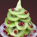 Árbol de Navidad con kiwis