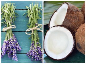 Coco y lavanda: exfoliante para vellos encarnados