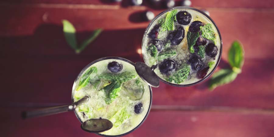 Mojito de blueberry