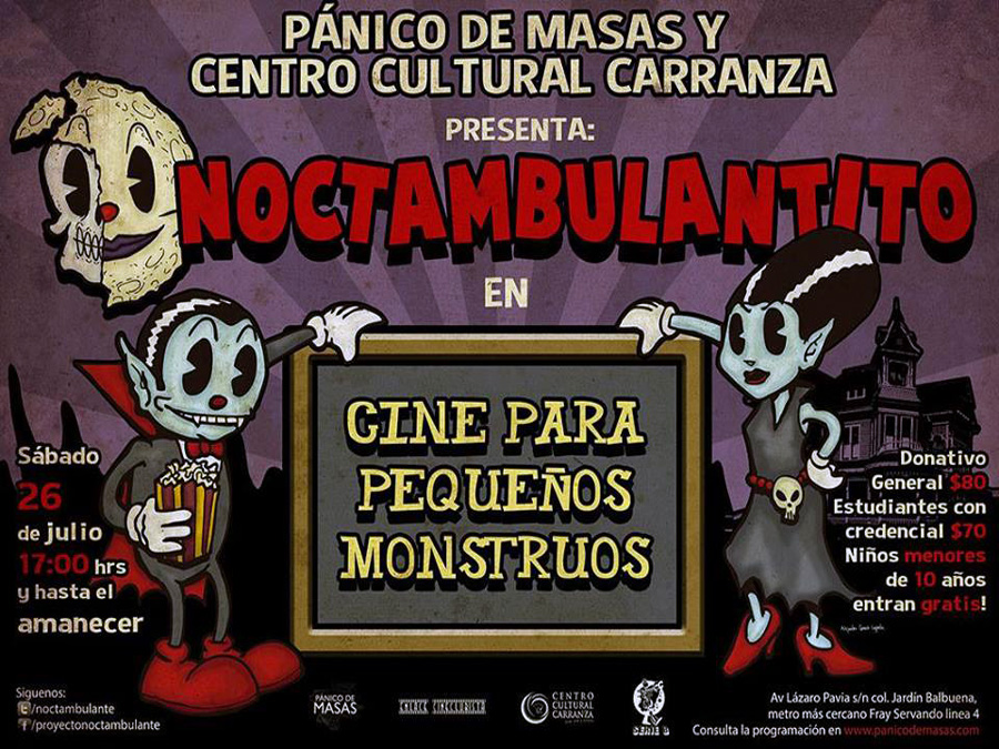 Noctambulantito: cine para pequeños monstruos