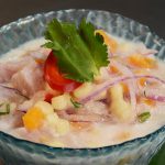 Cebiche de huachinango cinco elementos