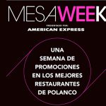 Mesa week, una semana para conocer la oferta gastronómica de Polanco