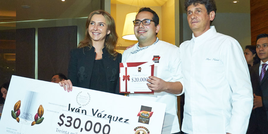 Ivan Vázquez, ganador del concurso Amos del cacao 2014