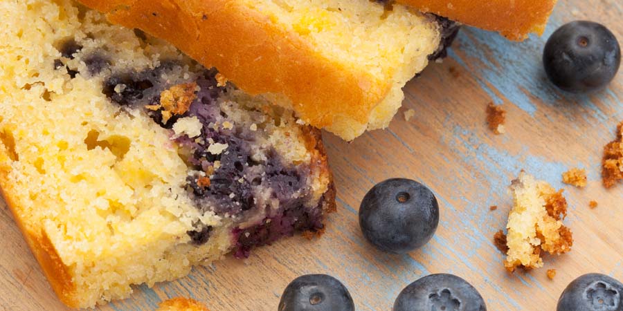 Pan de blueberries