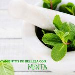 Tratamientos de belleza con menta