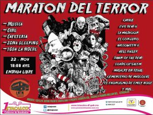 Maratón de cine de  terror en Iztacalco