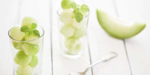 Melón con menta y limón