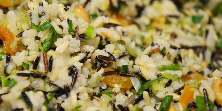 relleno de arroz para pavo navideño