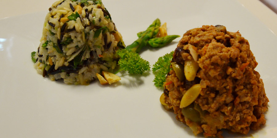 relleno de carne para pavo navideño