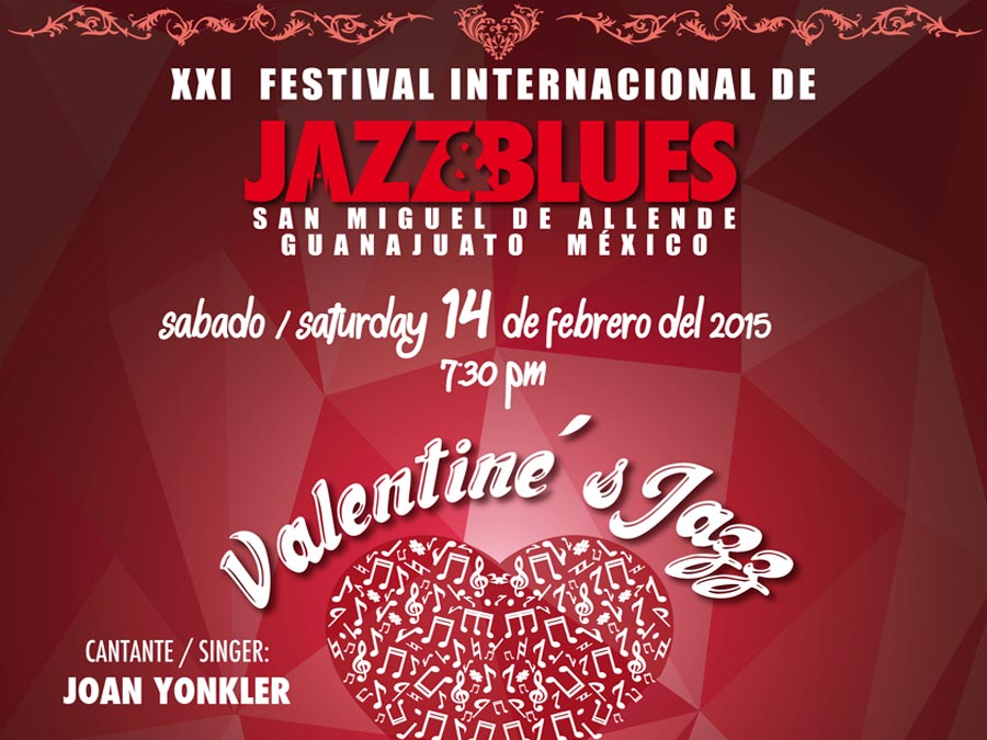 Celebra el 14 de febrero en San Miguel de Allende con Valentine´s jazz