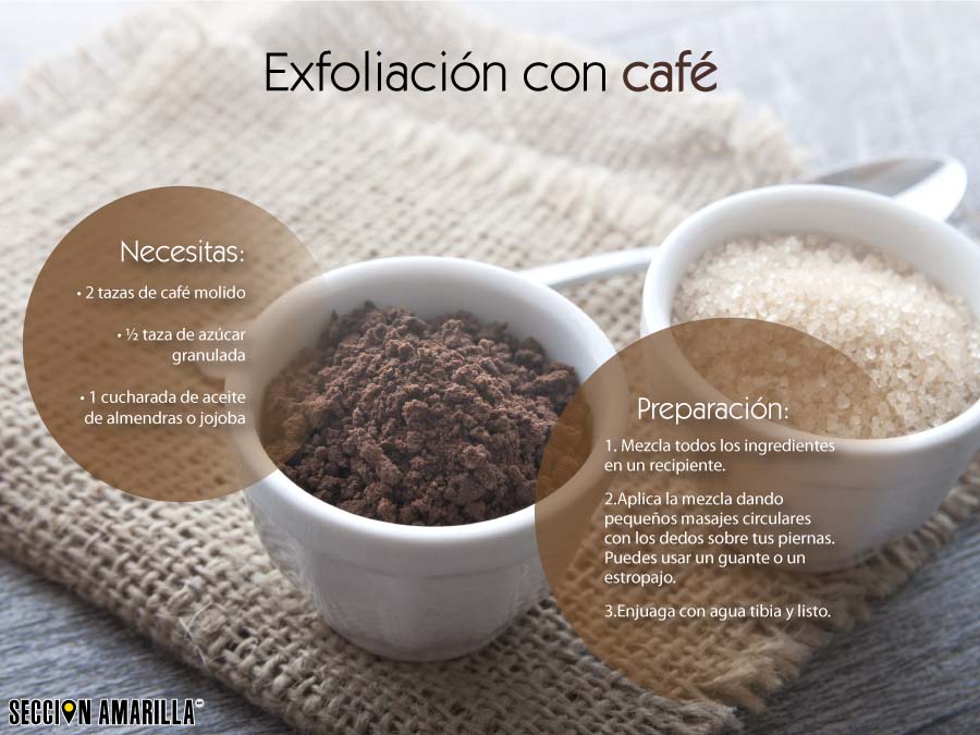 ¡Hazte una exfoliación con café!