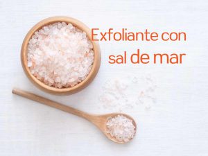 Exfoliante con sal de mar