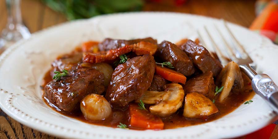 Bouef bourguignon,