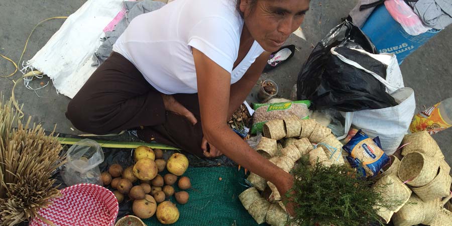 Mercado del trueque en San Pedro Cholula, pasado y presente