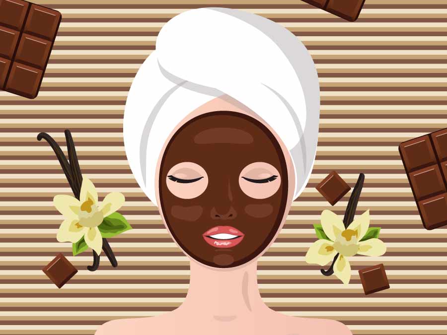 Mascarilla facial de cacao para hidratar la piel