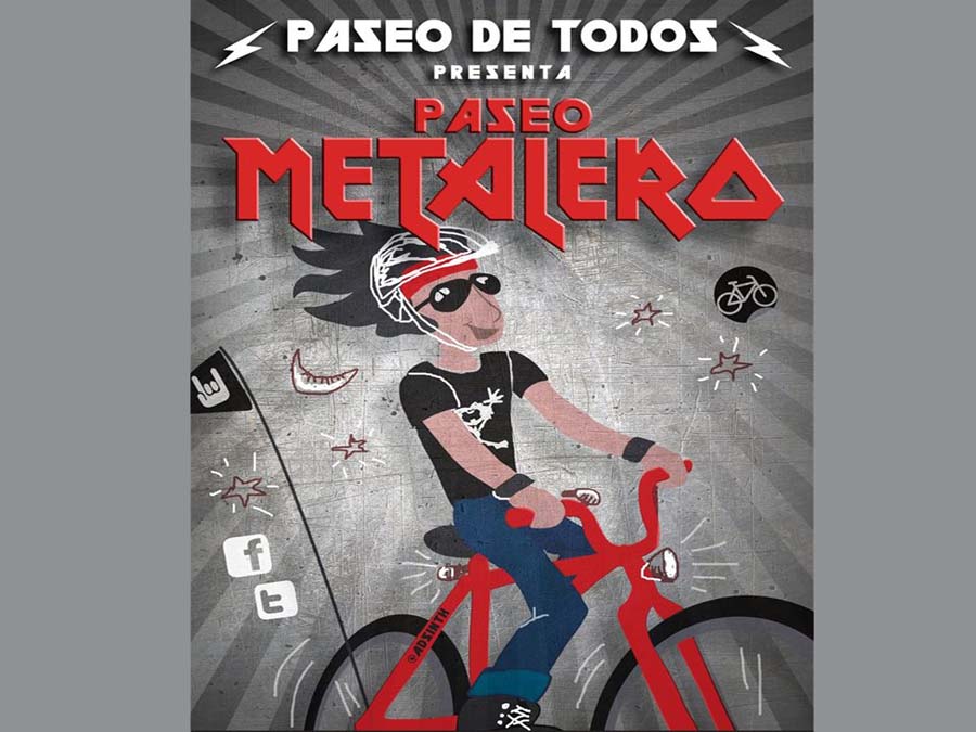 Paseo metalero. Recorrido en bici este 30 de junio en CDMX