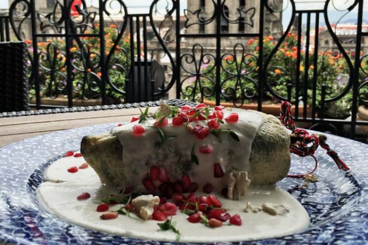 Chiles en nogada El Balcón del Zócalo