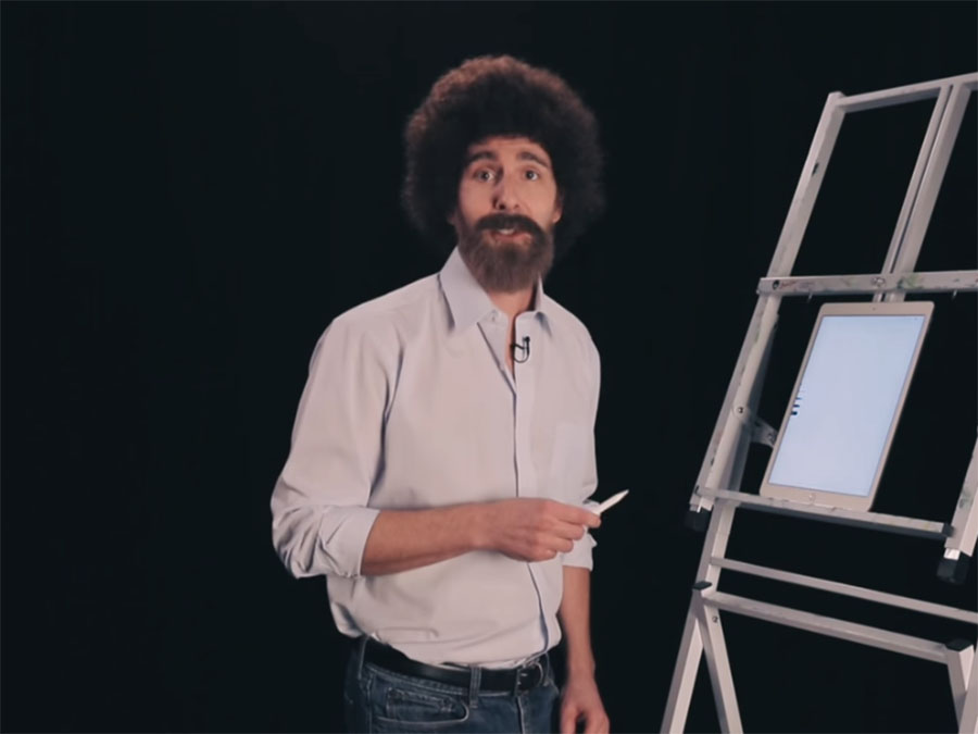 Adobe y sus clases de Photoshop al estilo Bob Ross