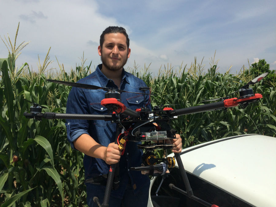 David Castillo drones agricultura México