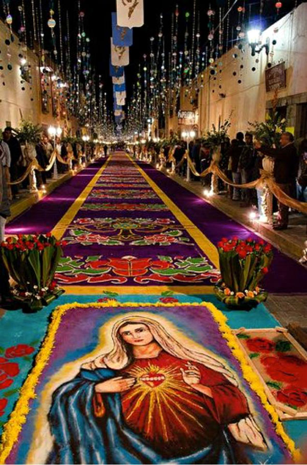 alfombra de flores monumento a la revolucion