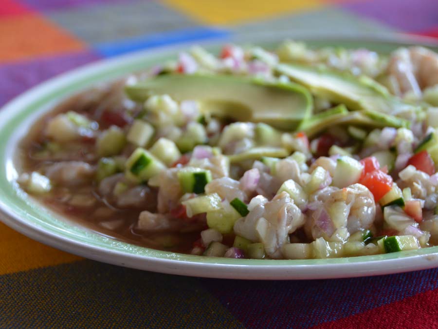 Aguachile para "tostadear" en Garza Blanca Foto: Mariana Castillo