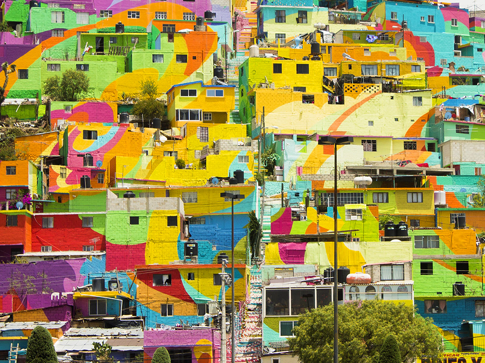 Palmitas, el barrio donde se creó el macromural más grande de México