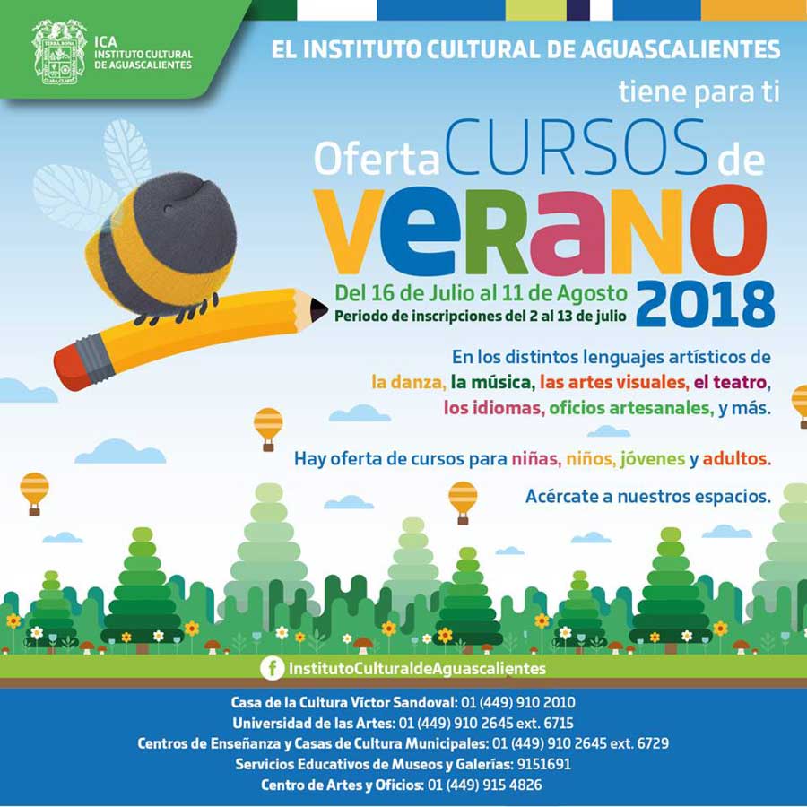 Cursos de Verano 2018 en Aguascalientes