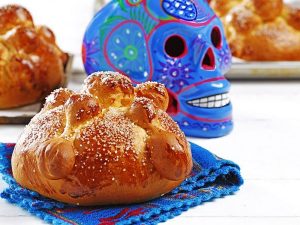 Pan de muerto con aceite de canola