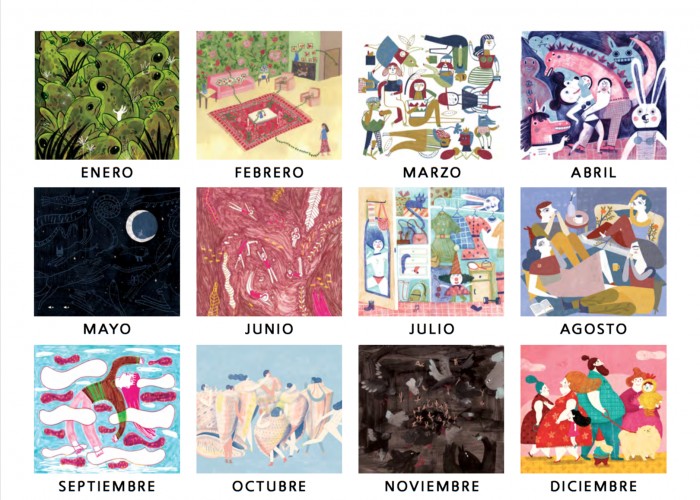 calendarios ilustrados 2018