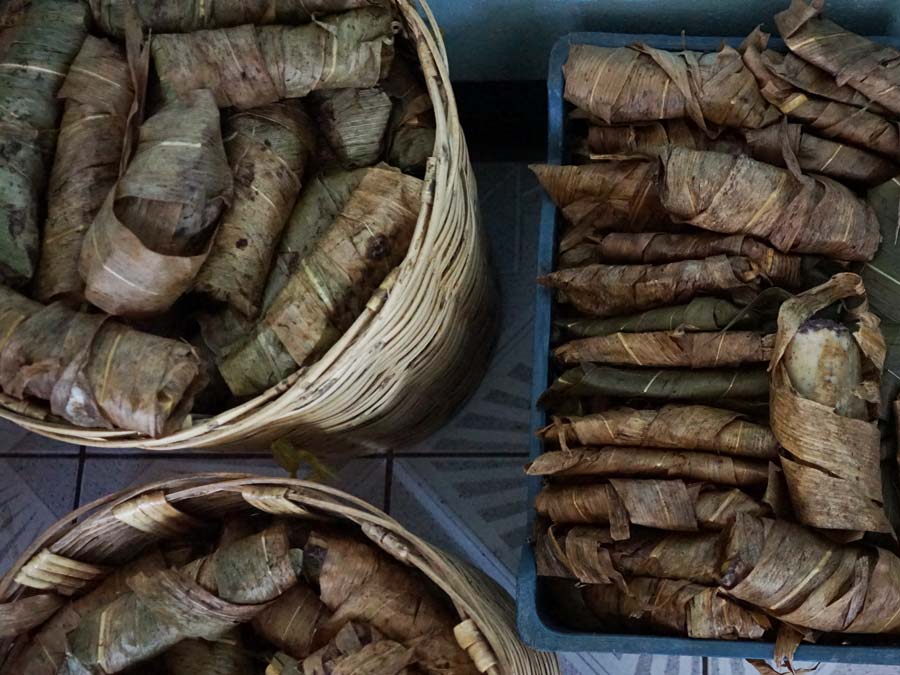 Tamales de frijol enrollado, uno de los tamales en Oaxaca Foto: Mariana Castillo