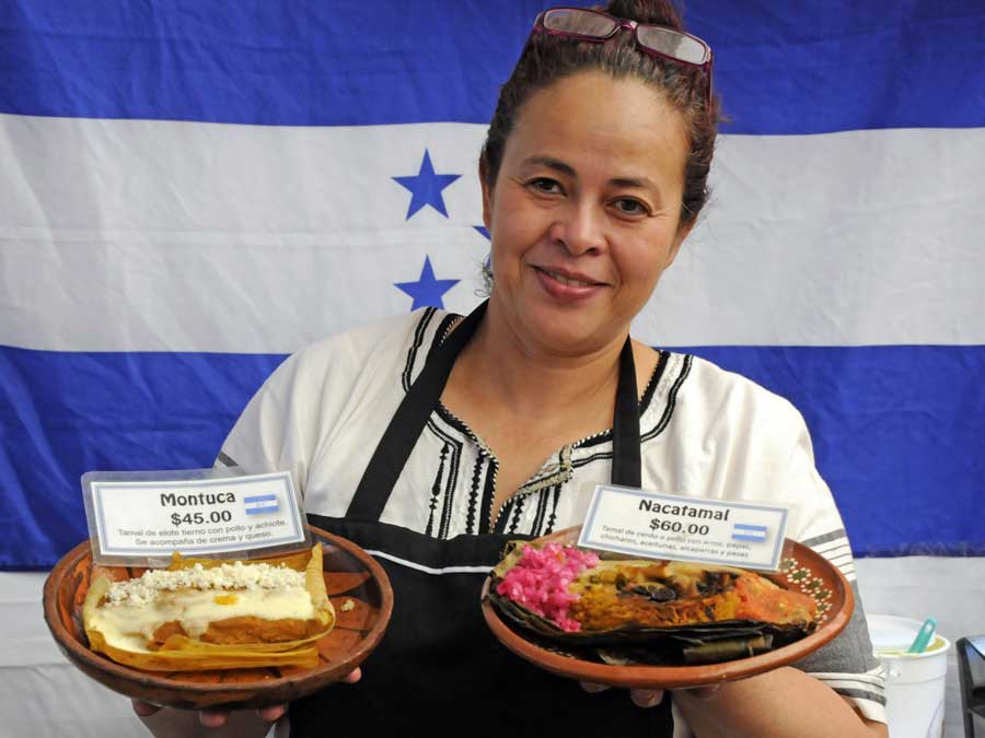 Latinoamérica también está presente en la Feria del tamal en Coyoacán Foto: Cortesía