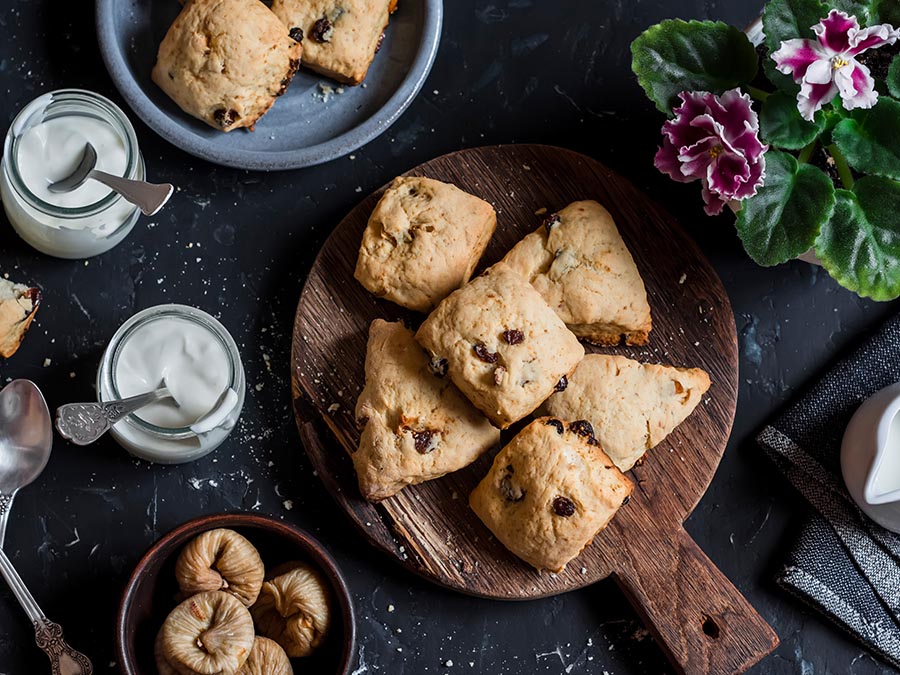 Scones, pan tradicional inglés para la hora del té