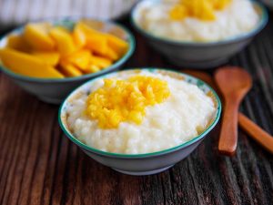 Arroz con leche de coco y cardamomo