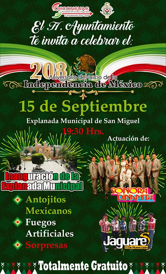 fiestas patrias en el estado de méxico 2018: chiconcuac