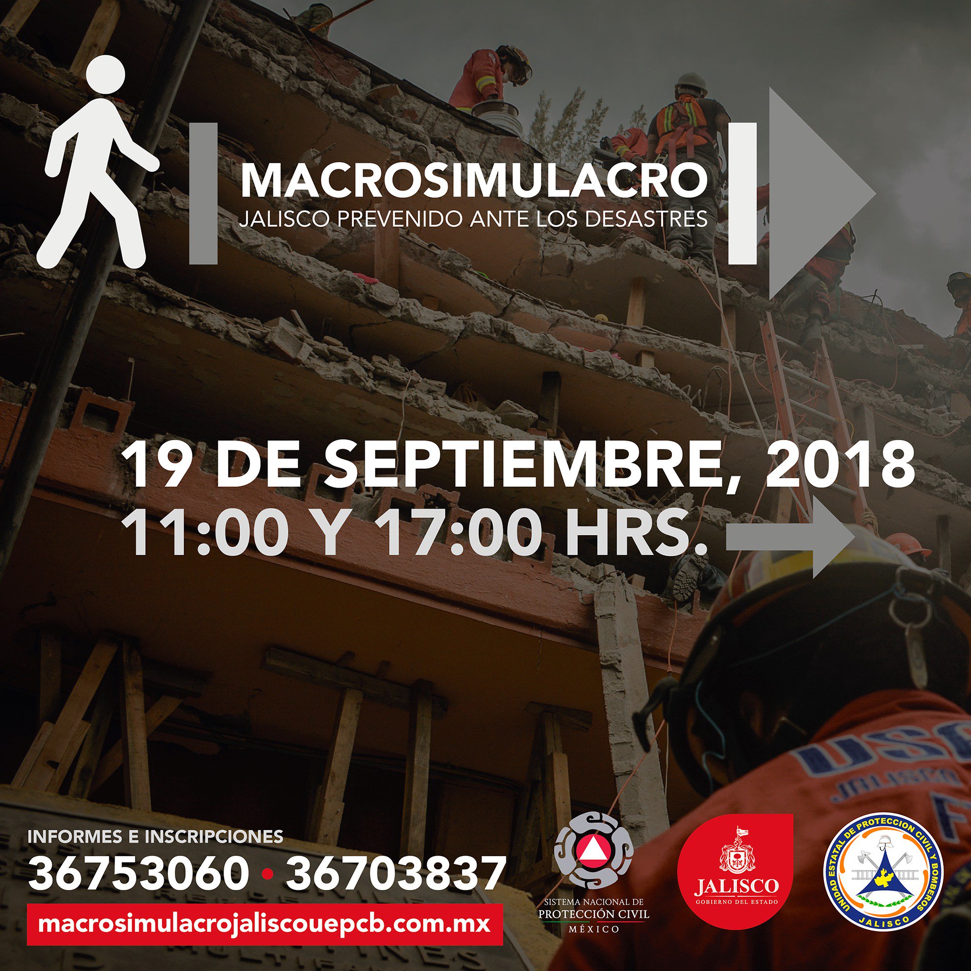 macrosimulacro 2018 en Jalisco