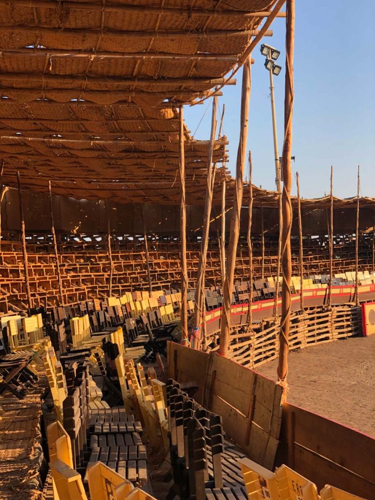 La Petatera de Colima, la plaza de petates que se reconstruye cada año Foto: Mariana Castillo