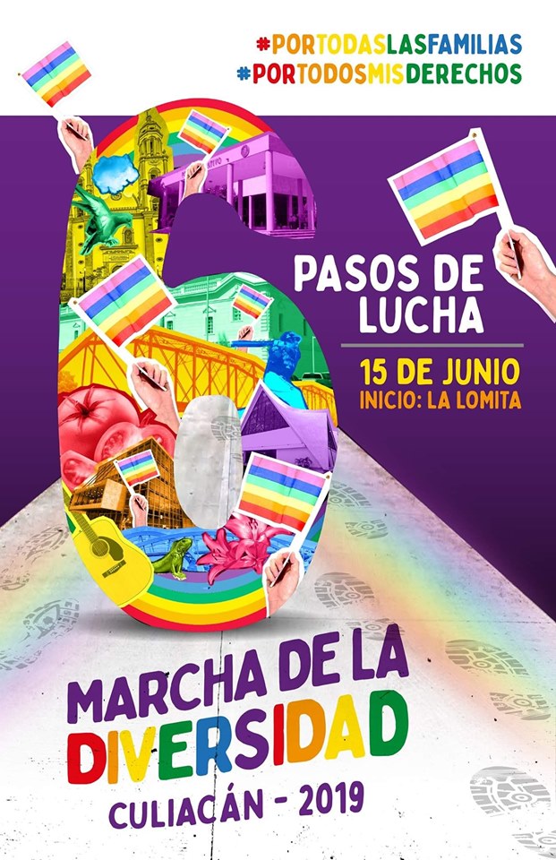 Carteles de las Marchas del Orgullo LGBTTTI en México 2019