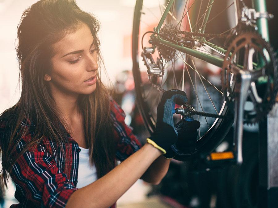 realizar mantenimiento a la bicicleta