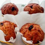 Muffins de manzana con pasas